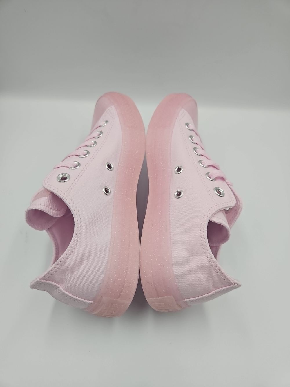 Converse Pink Canvas Low-Top Sneakers - Picture 6 of 8